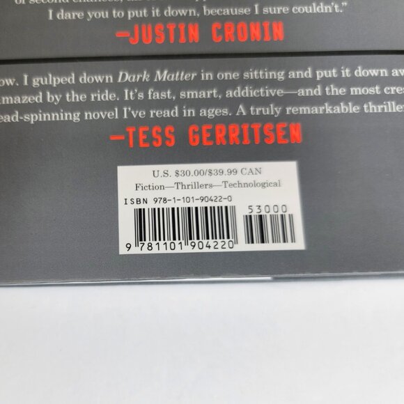 SIGNED Dark Matter By Blake Crouch Hardcover Book Autographed - NEW - Picture 6 of 6